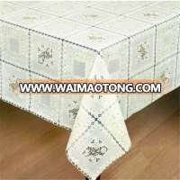 oblong waterproof plastic tablecloth/table cloth/table cover