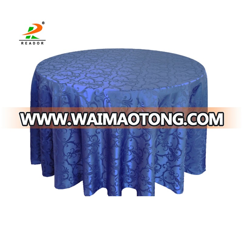 Round Tablecloth Damask Polyester Tablecloth Tablecloths For Wedding Jacquard Table Cover Table Cloth Round